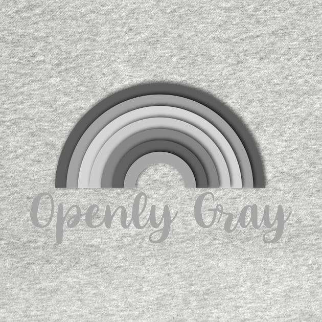 Openly Gray Gray Rainbow for a Gray Haired Friend by SusanaDesigns
